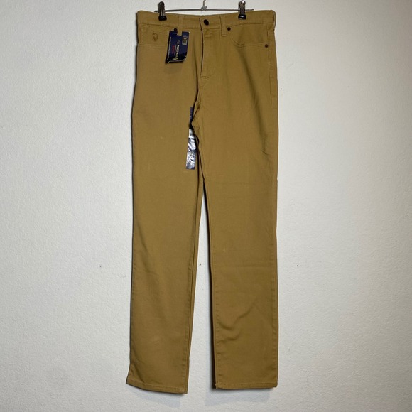 U.S. Polo Assn. Other - NWT US Polo Assn Boys Straight Twill Jeans Honey Size 18 Preppy Uniform Gorpcore